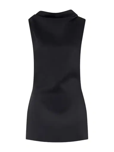 Khaite Astor Crepe Mini Dress | Thumbnail 1 Khaite Astor Crepe Mini Dress | Thumbnail 1
