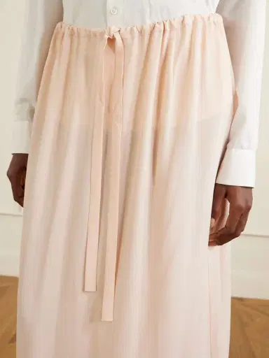 TOTEME Silk Midi Skirt | Thumbnail 5 TOTEME Silk Midi Skirt | Thumbnail 5