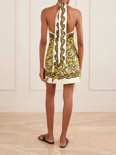 ALÉMAIS Mona Floral-print Hemp Mini Dress | Thumbnail 3 ALÉMAIS Mona Floral-print Hemp Mini Dress | Thumbnail 3