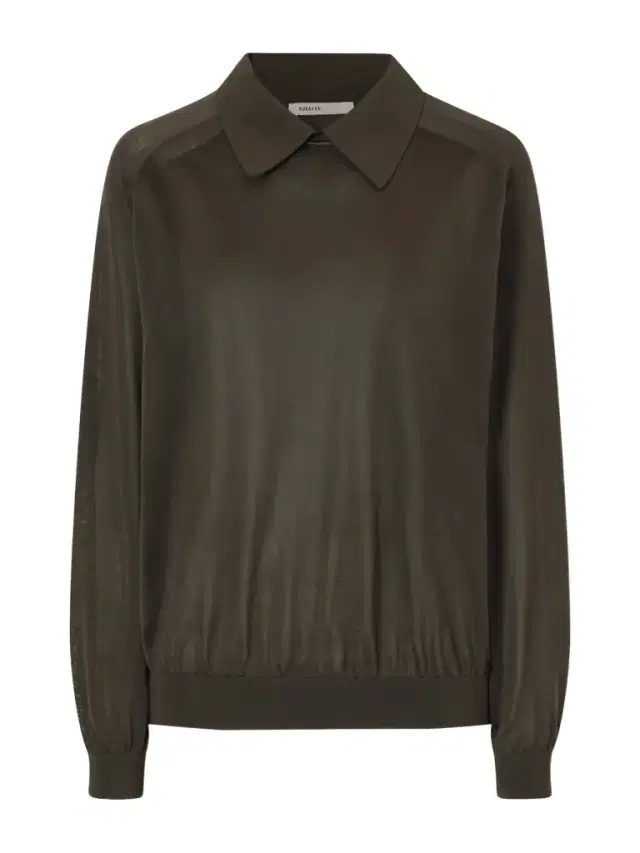 Alexa Silk-knitted Polo Sweater