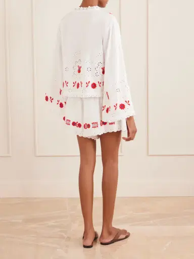 Sea Catharina Embroidered Cotton And Linen Shirt | Thumbnail 3 Sea Catharina Embroidered Cotton And Linen Shirt | Thumbnail 3
