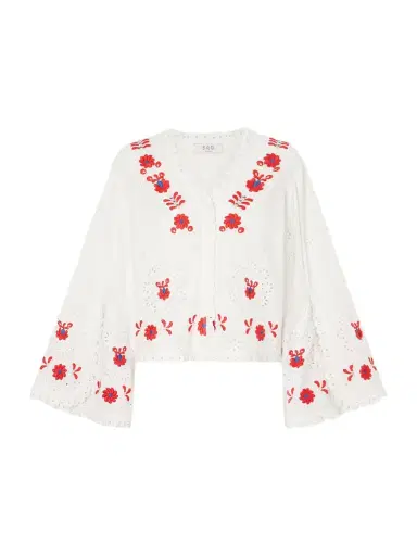Sea Catharina Embroidered Cotton And Linen Shirt | Thumbnail 1 Sea Catharina Embroidered Cotton And Linen Shirt | Thumbnail 1