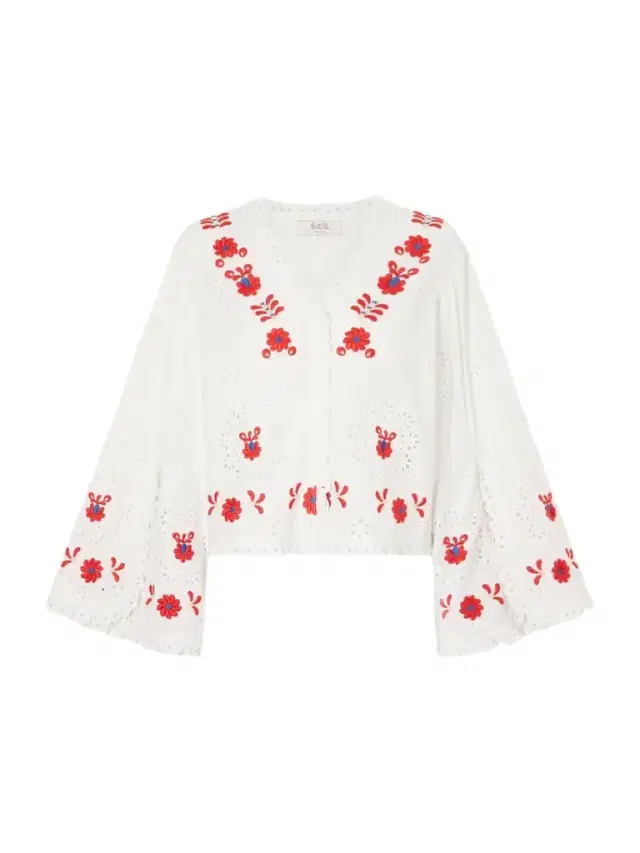 Catharina Embroidered Cotton And Linen Shirt