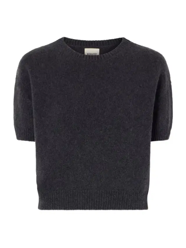 Golden Cropped Cashmere Sweater