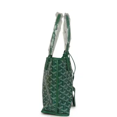 goyard Goyard Goyardine Anjou Green Mini Bag Palladium Hardware | Thumbnail 3