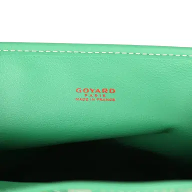 goyard Goyard Goyardine Anjou Meadow Green Mini Bag Palladium Hardware | Thumbnail 10 goyard Goyard Goyardine Anjou Meadow Green Mini Bag Palladium Hardware | Thumbnail 10