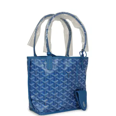 goyard Goyard Goyardine Anjou Sky Blue Mini Bag Palladium Hardware | Thumbnail 2
