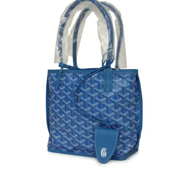 goyard Goyard Goyardine Anjou Sky Blue Mini Bag Palladium Hardware | Thumbnail 5