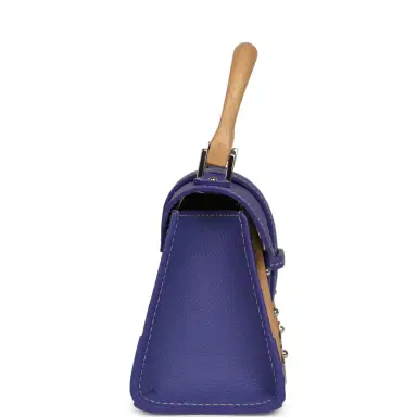 goyard Goyard Goyardine Canvas Blueberry Purple Saigon Structure Nano Palladium Hardware | Thumbnail 3