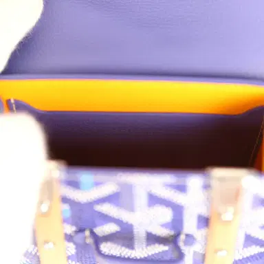 goyard Goyard Goyardine Canvas Blueberry Purple Saigon Structure Nano Palladium Hardware | Thumbnail 8
