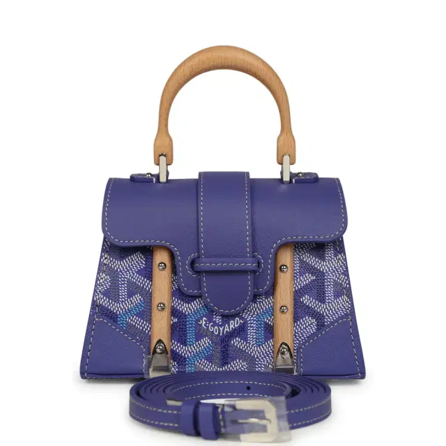 goyard Goyard Goyardine Canvas Blueberry Purple Saigon Structure Nano Palladium Hardware
