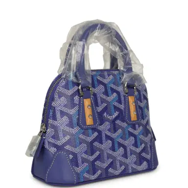 goyard Goyard Goyardine Canvas Blueberry Purple Vendome Nano Bag Palladium Hardware | Thumbnail 2