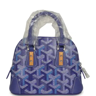 goyard Goyard Goyardine Canvas Blueberry Purple Vendome Nano Bag Palladium Hardware | Thumbnail 4