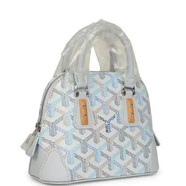 goyard Goyard Goyardine Canvas Polar Blue Vendome Nano Bag Palladium Hardware | Thumbnail 2