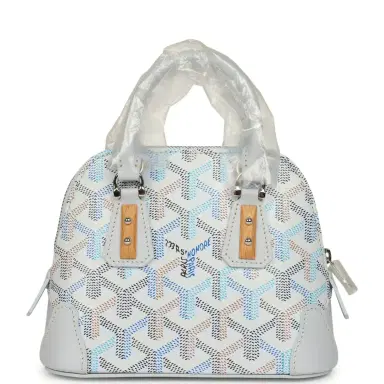 goyard Goyard Goyardine Canvas Polar Blue Vendome Nano Bag Palladium Hardware | Thumbnail 4