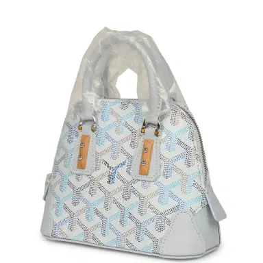 goyard Goyard Goyardine Canvas Polar Blue Vendome Nano Bag Palladium Hardware | Thumbnail 5