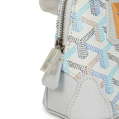 goyard Goyard Goyardine Canvas Polar Blue Vendome Nano Bag Palladium Hardware | Thumbnail 8