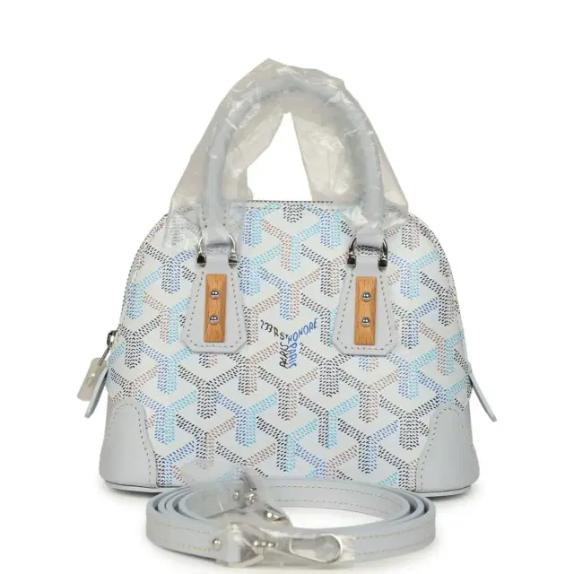 goyard Goyard Goyardine Canvas Polar Blue Vendome Nano Bag Palladium Hardware