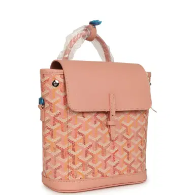 goyard Goyard Goyardine Canvas Powder Pink Mini Alpin Backpack Palladium Hardware | Thumbnail 2 goyard Goyard Goyardine Canvas Powder Pink Mini Alpin Backpack Palladium Hardware | Thumbnail 2