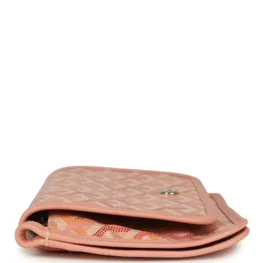 goyard Goyard Plumet Pocket Wallet Powder Pink Goyardine Palladium Hardware | Thumbnail 3 goyard Goyard Plumet Pocket Wallet Powder Pink Goyardine Palladium Hardware | Thumbnail 3