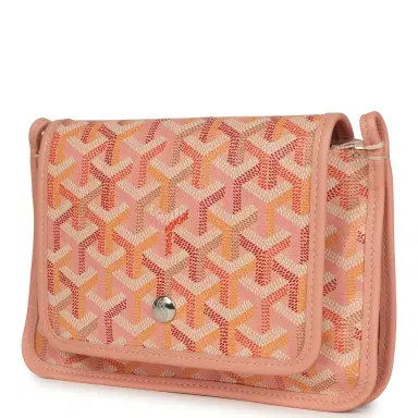goyard Goyard Plumet Pocket Wallet Powder Pink Goyardine Palladium Hardware | Thumbnail 4 goyard Goyard Plumet Pocket Wallet Powder Pink Goyardine Palladium Hardware | Thumbnail 4