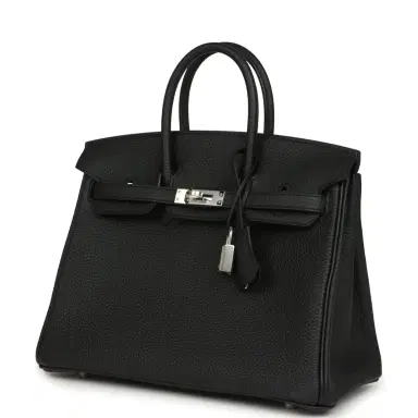 HERMÈS Hermes Birkin 25 Black Togo Palladium Hardware | Thumbnail 5 HERMÈS Hermes Birkin 25 Black Togo Palladium Hardware | Thumbnail 5
