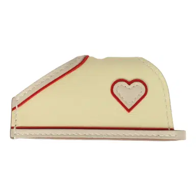 HERMÈS Hermes Rodeo Robeo Coeur Charm PM Craie, Jaune Milton & Rouge Radieux Milo Lambskin | Thumbnail 4 HERMÈS Hermes Rodeo Robeo Coeur Charm PM Craie, Jaune Milton & Rouge Radieux Milo Lambskin | Thumbnail 4