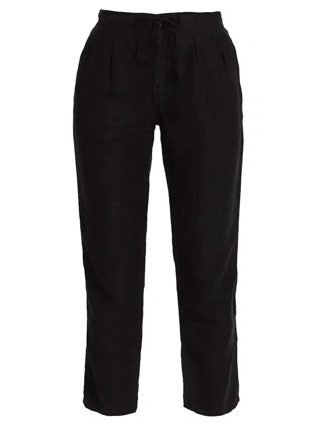 NSF Women's Viola Pleated Ankle-Crop Pants - Black