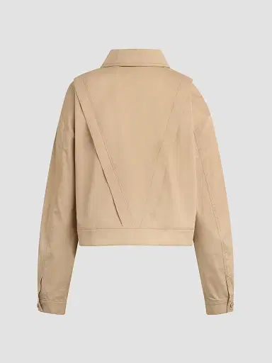 Hudson Jeans Women's Gigi Swing Trucker Jacket - Almond | Thumbnail 3 Hudson Jeans Women's Gigi Swing Trucker Jacket - Almond | Thumbnail 3