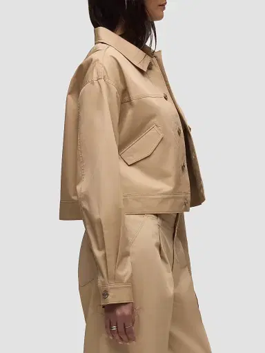 Hudson Jeans Women's Gigi Swing Trucker Jacket - Almond | Thumbnail 5 Hudson Jeans Women's Gigi Swing Trucker Jacket - Almond | Thumbnail 5