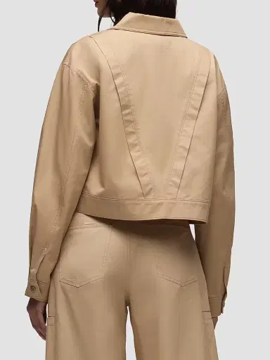 Hudson Jeans Women's Gigi Swing Trucker Jacket - Almond | Thumbnail 6 Hudson Jeans Women's Gigi Swing Trucker Jacket - Almond | Thumbnail 6
