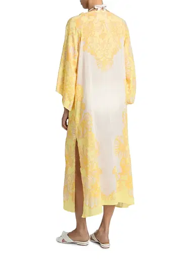 Lilly Pulitzer Women's Tialah Cotton-Blend Cover-Up Midi-Dress - Golden Glow Multi - Size Large | Thumbnail 4 Lilly Pulitzer Women's Tialah Cotton-Blend Cover-Up Midi-Dress - Golden Glow Multi - Size Large | Thumbnail 4