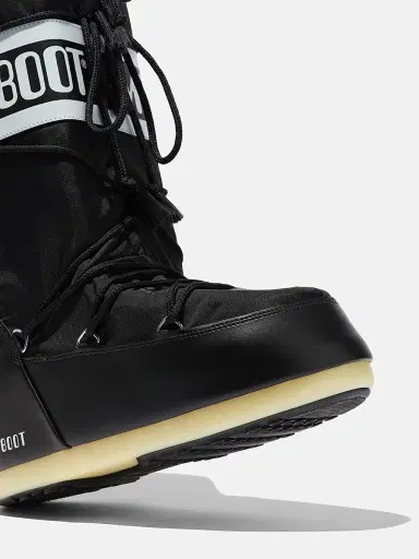 Moon Boot Men's Unisex Icon Nylon Snow Boots - Black - Size 9 | Thumbnail 3
