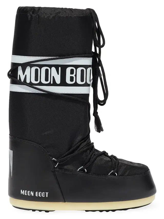 Moon Boot Men's Unisex Icon Nylon Snow Boots - Black