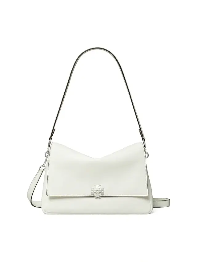 Tory Burch Women's Charlie Leather Shoulder Bag - Bianco