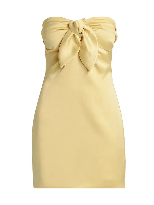 Ramy Brook Women's Orion Bow Minidress - Butter