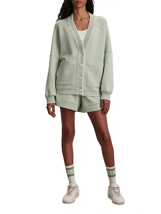 Varley Women's Scottie DoubleSoft Cardigan - Aqua Foam