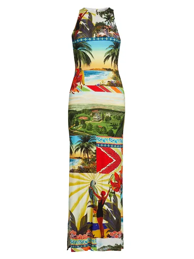 ALICE + OLIVIA Women's Pania Racerback Maxi Dress - Island Dreams