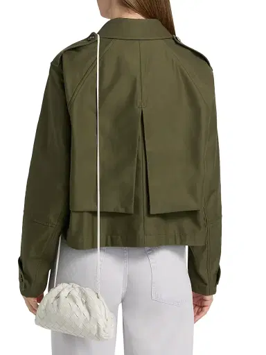 rag & bone Women's Jamie Crop Trench Jacket - Green - Size XL | Thumbnail 5 rag & bone Women's Jamie Crop Trench Jacket - Green - Size XL | Thumbnail 5