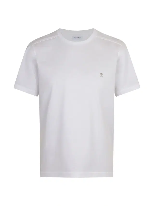 Men's Logo Cotton T-Shirt - White