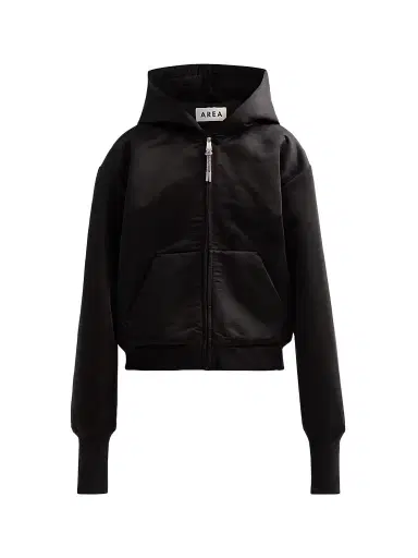 AREA Women's Satin Zip Hoodie | Thumbnail 1 AREA Women's Satin Zip Hoodie | Thumbnail 1