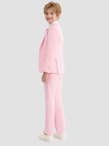 Moustache Four Piece Suit with Peak Lapel - Pink - Size 16 | Thumbnail 6 Moustache Four Piece Suit with Peak Lapel - Pink - Size 16 | Thumbnail 6