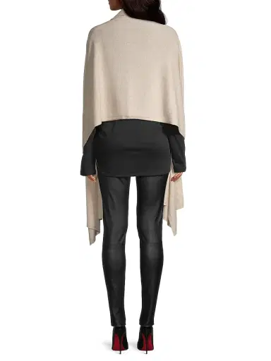 Sofia Cashmere Women's Cashmere Knit Wrap - Oatmeal | Thumbnail 5 Sofia Cashmere Women's Cashmere Knit Wrap - Oatmeal | Thumbnail 5