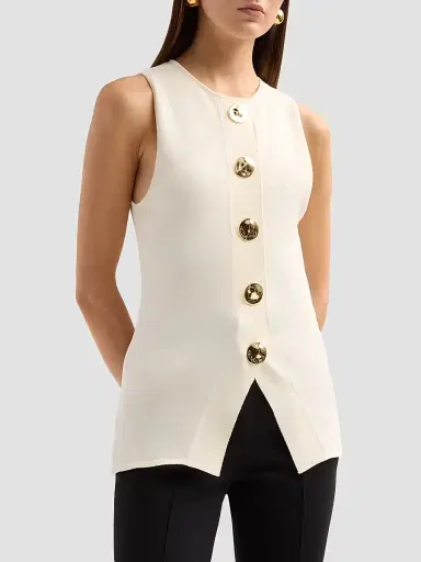 Altuzarra Women's Happer Button-Front Top | Thumbnail 4 Altuzarra Women's Happer Button-Front Top | Thumbnail 4