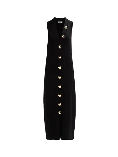 Altuzarra Women's Axia Button-Front Maxi Dress - Black - Size XL | Thumbnail 1 Altuzarra Women's Axia Button-Front Maxi Dress - Black - Size XL | Thumbnail 1