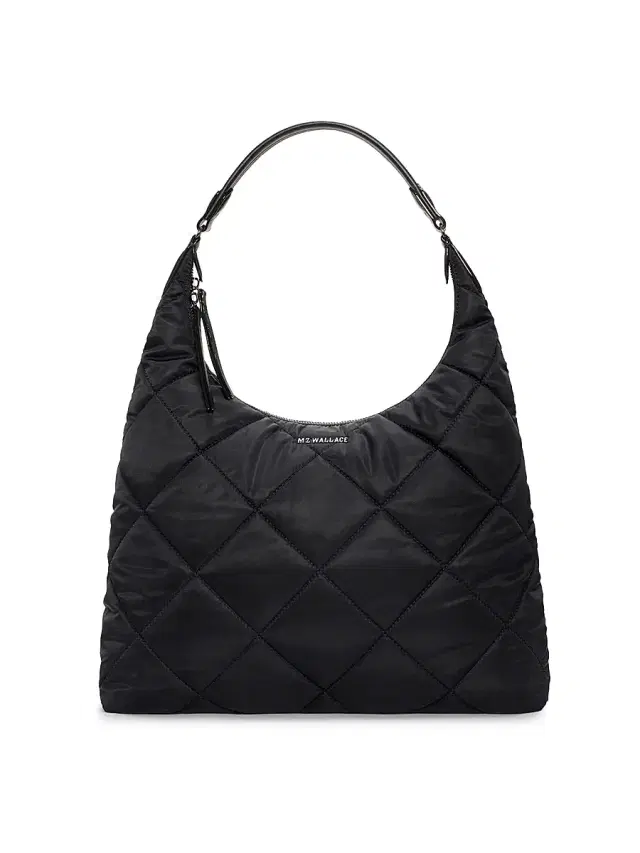 MZ Wallace Women's Madison Quilted Shoulder Bag - Black