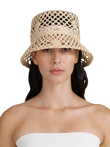 Eugenia Kim Women's Jonah Open-Weave Bucket Hat - Natural | Thumbnail 2 Eugenia Kim Women's Jonah Open-Weave Bucket Hat - Natural | Thumbnail 2