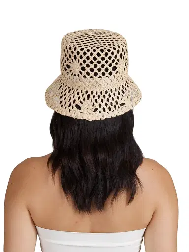 Eugenia Kim Women's Jonah Open-Weave Bucket Hat - Natural | Thumbnail 5 Eugenia Kim Women's Jonah Open-Weave Bucket Hat - Natural | Thumbnail 5