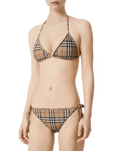 Burberry Women's Archive Check Bikini Set | Thumbnail 5