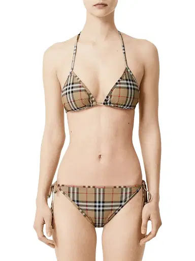 Burberry Women's Archive Check Bikini Set | Thumbnail 1